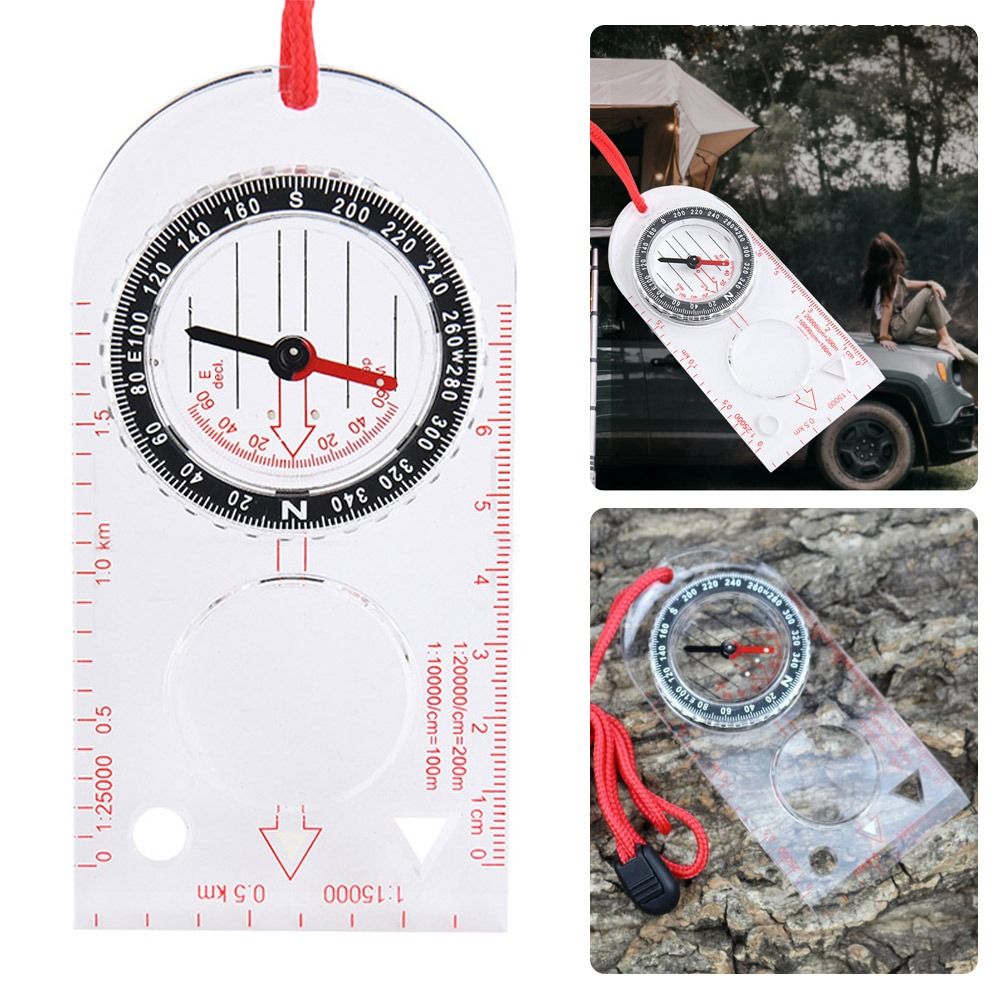 Compass Lensatic - Orientierungslauf-Grundplatte, Kompass, Wandern, Camping, Karten, Lensatic,