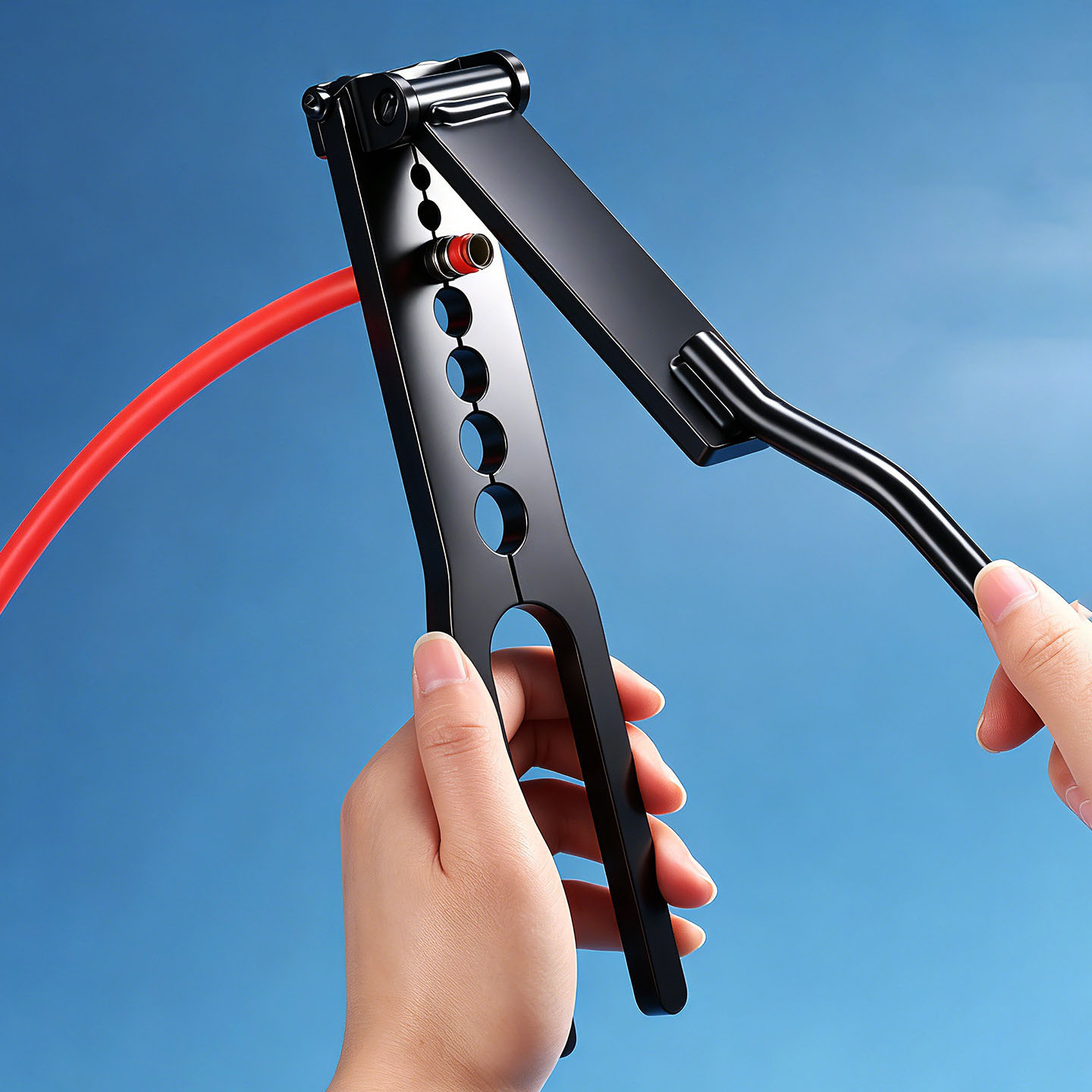 Multi Tool Plier - Mehrloch-Luftschlauch-Crimpzange, Handgehaltenes Bremsleitungs-Crimpwerkzeug für Auto- und