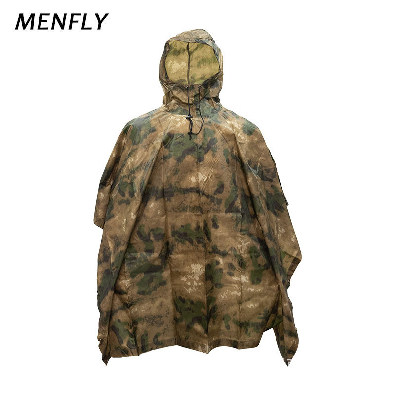Emergency Poncho Rain - Menfly atfg Moos Tarnung taktische wasserdichte