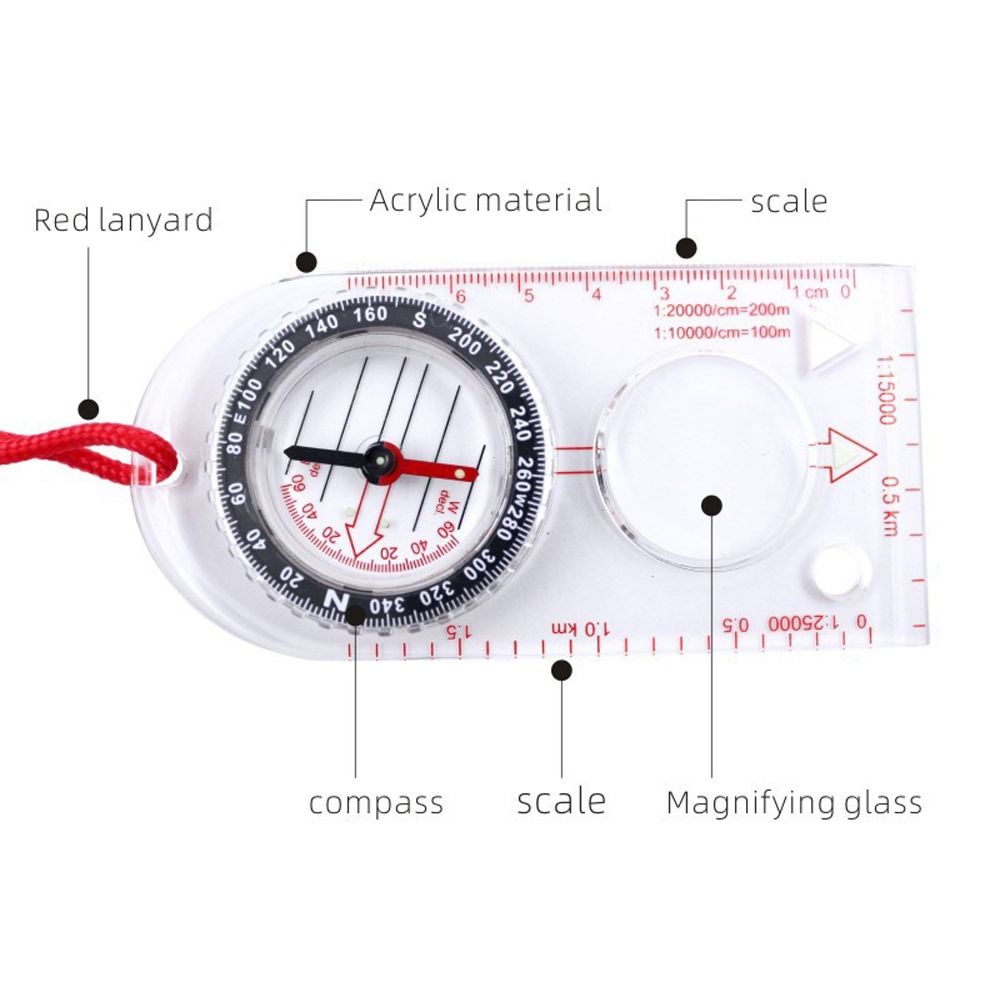 Orientierungslauf-Grundplatte, – Compass Lensatic Bewertung und Preis