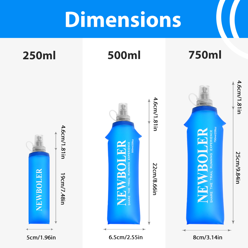 750 ml Wasserflasche, TPU, fal – Water Bag Collapsible Bewertung und Preis
